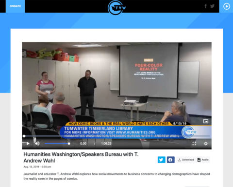 Screenshot of video broadcast by TVW on 8-23-19