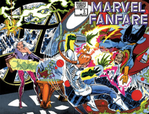 Marvel Fanfare #5 wraparound cover