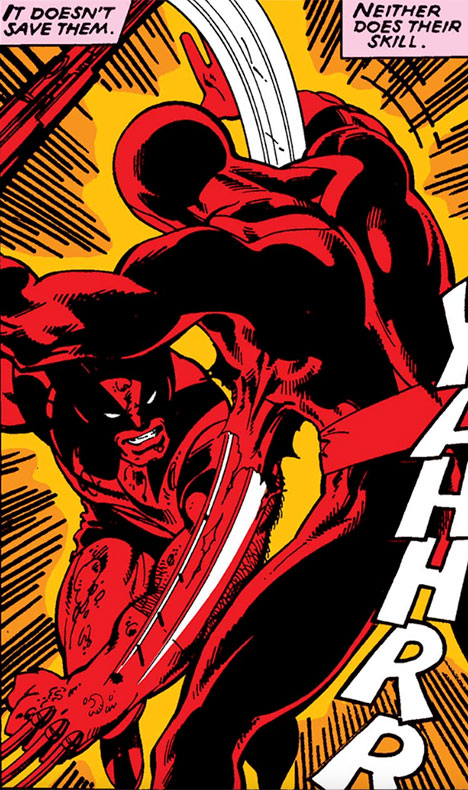 Wolverine "kill" panel from X-Men #133
