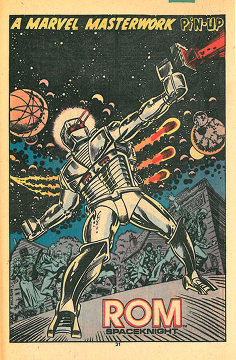 A Rom pinup from Rom #3