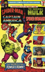 Spider-Man, Captain America, the Incredible Hulk, and Spider-Woman cover