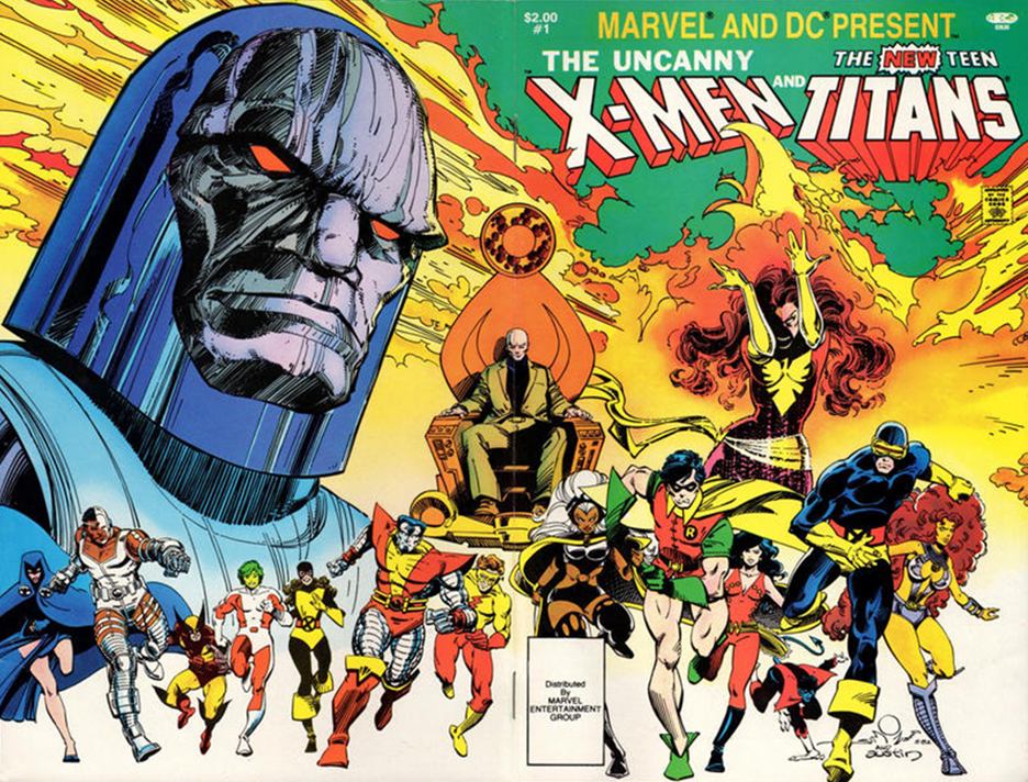 Marvel and DC Present Featuring the Uncanny X-Men and the New Teen Titans #1 wraparound cover