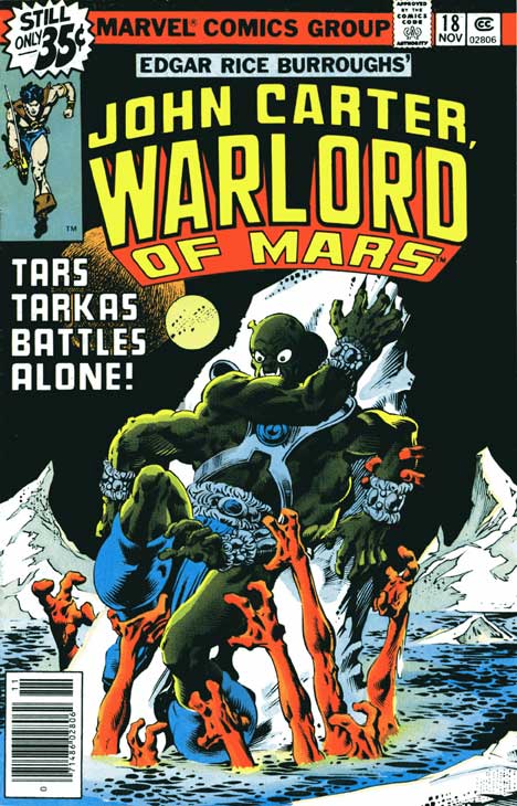 John Carter Warlord of Mars #18 cover