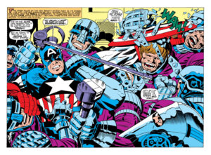 Captain America two-page splash