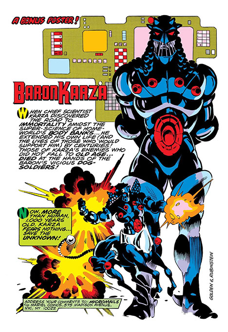 Baron Karza pin-up
